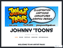 Tablet Screenshot of johnnytoons.com